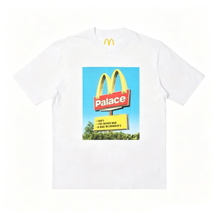 【海神】PALACE X 麦当劳联名系列广告牌logo 短袖T恤 TEE