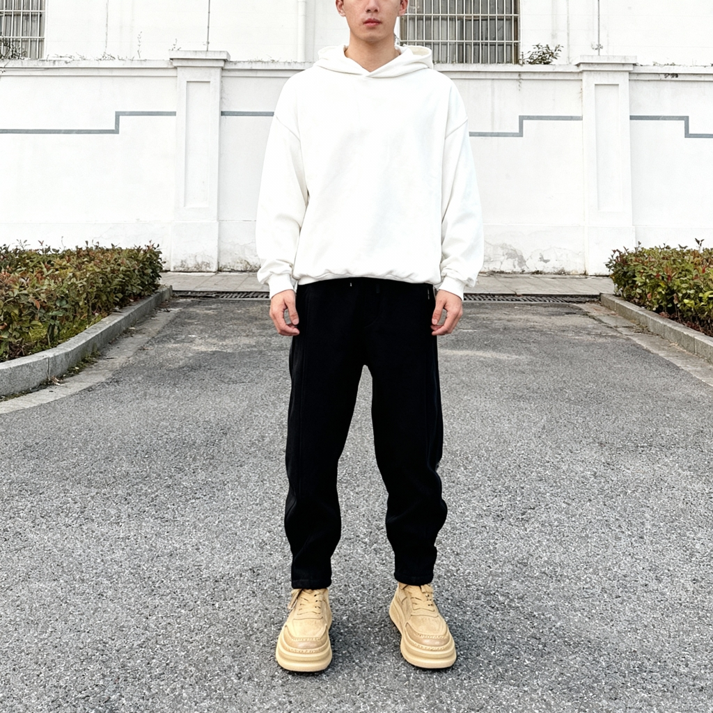 男士秋冬加绒直筒休闲裤时尚百搭宽松潮流弯刀运动裤卫裤弹力裤子,男装,休闲裤,淘宝优惠券,粉丝福利购,淘宝优惠卷