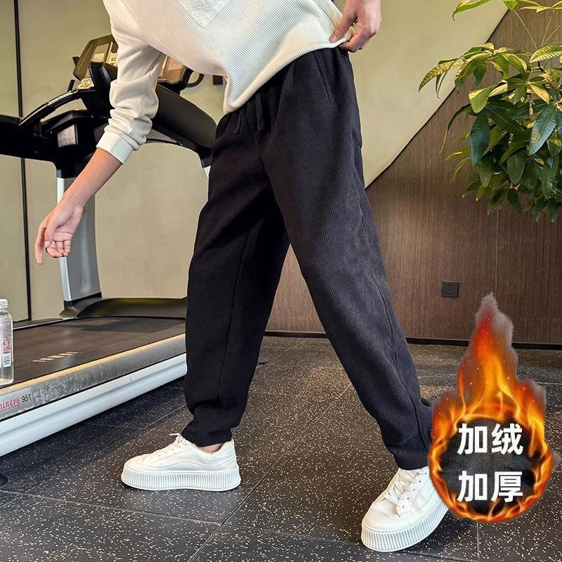 高级感休闲裤男款潮牌运动裤痞帅直筒男裤2026新款春秋季百搭裤子