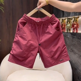 男士 简约高级感速干短裤 美式 潮流宽松百搭休闲工装 夏季 五分裤 新款