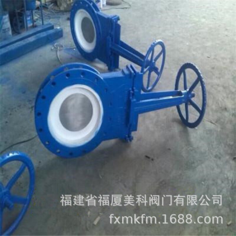美科手动陶瓷刀闸阀 耐磨闸板阀PZ73TC-10C DN50 100 200 300 400