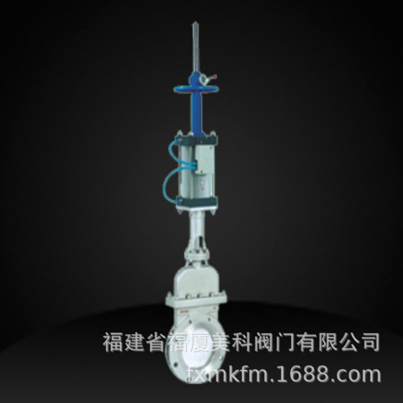 美科铸钢不锈钢手气动切换刀闸阀PFZ6S73-6/10/16C/P DN150 200