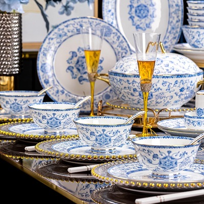 景德镇陶瓷碗碟餐具套装