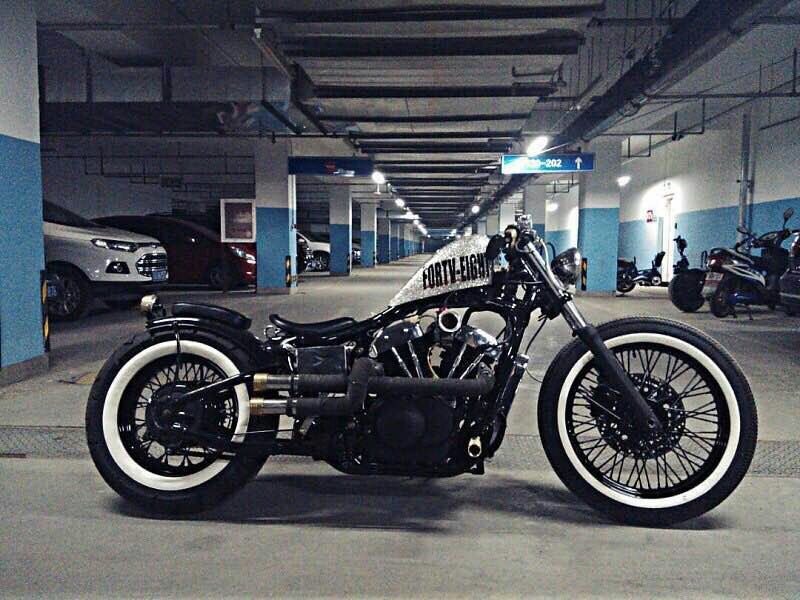复古机车 摩托车 进口 bobber 哈雷改装 铁马400 越野 展示