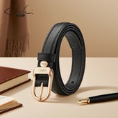 沙驰皮带女士时尚 带 裤 真皮针扣牛皮腰带小众百搭牛仔裤 2026新款