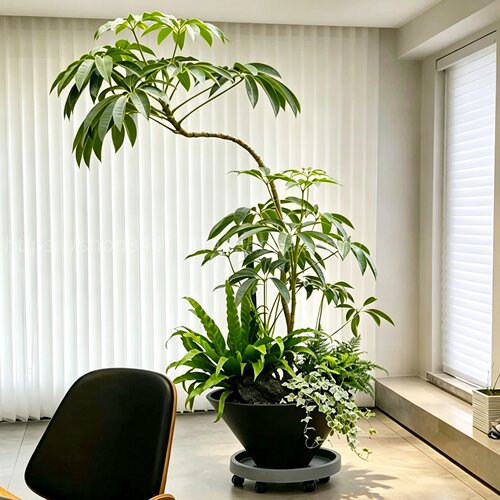 大型百合竹组合盆栽室内绿植造景