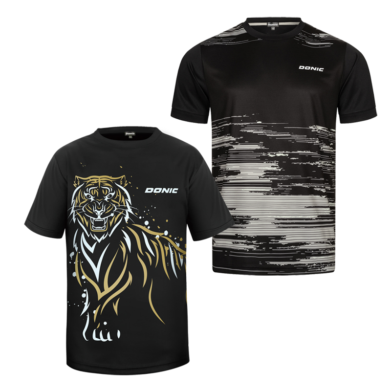 多尼克乒乓球服圆领短袖速干