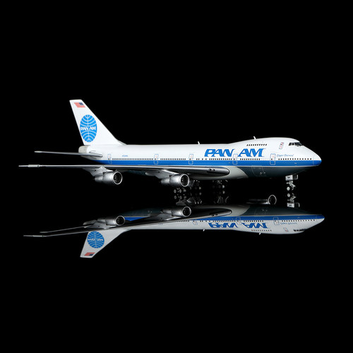 HX Model泛美航空波音747-200飞机模型1:400合金收藏摆件复古涂装