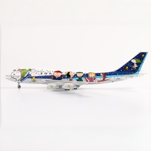 SQ Wings全日空波音747飞机模型史努比彩绘涂装1:200高端合金收藏