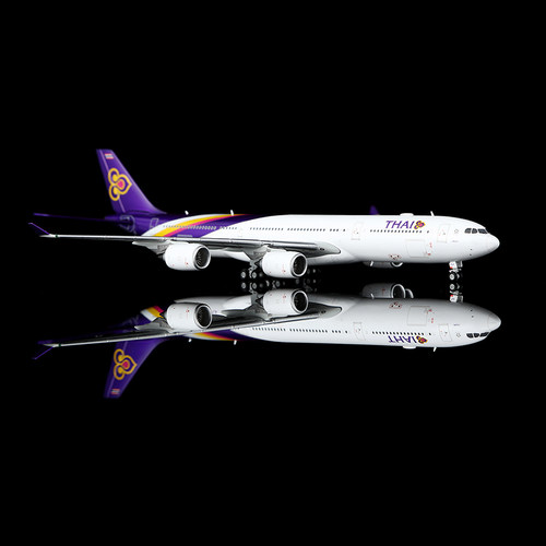 HX Model泰国航空空客A340-500飞机模型成品合金收藏级摆件1:400