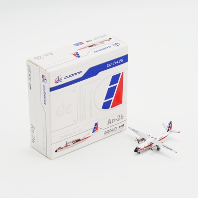 JC Wings古巴航空An-26飞机模型1:400合金收藏摆件LH4345安东诺夫