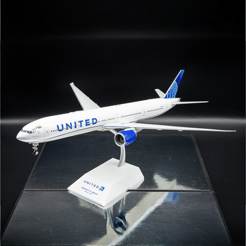 JCwings美国联合航空波音B777-300ER飞机模型白盒狂欢节彩绘1:200