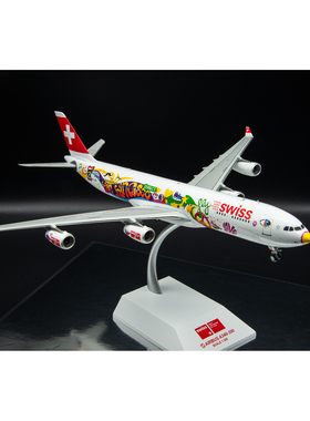 JCwings瑞士航空空客A340-300飞机模型旧金山彩绘涂装航空文创
