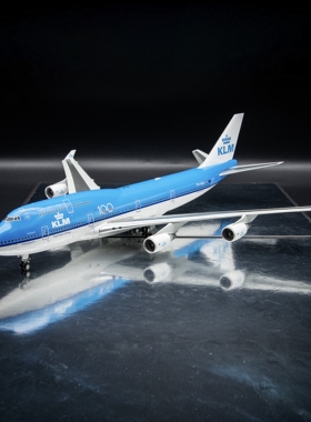 JCwings荷兰皇家航空波音747-400飞机模型100周年纪念涂装1:200