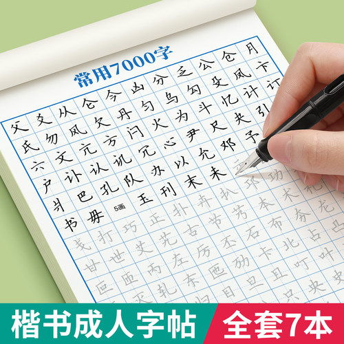 楷书字帖成人练字硬笔书法全套