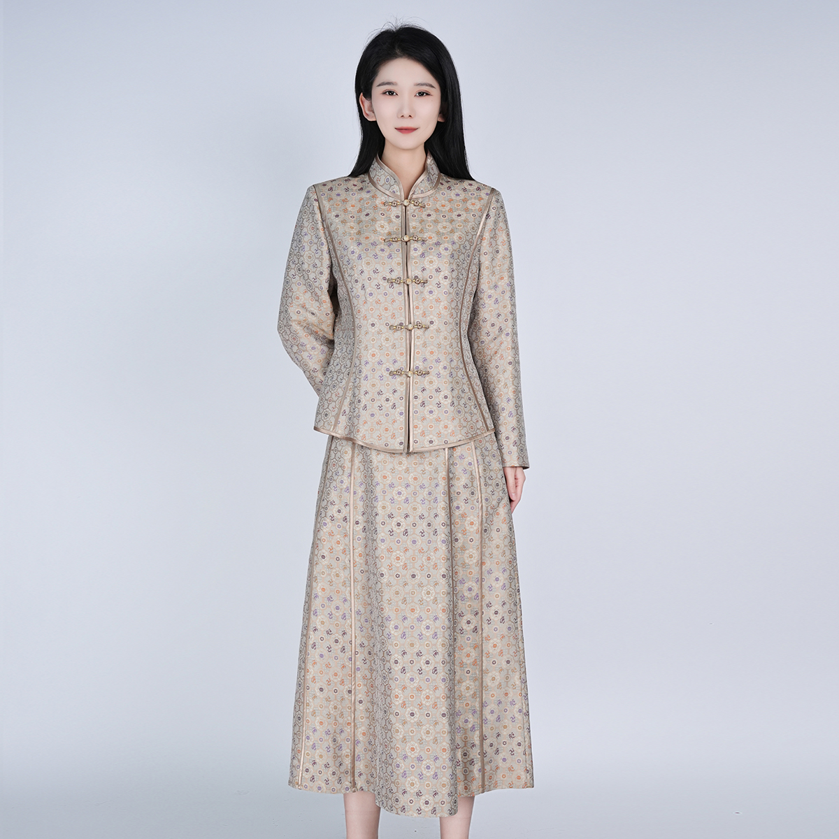 【四答晕色织宋锦】非遗宋锦高端气质风雅新中式国风套装女春秋