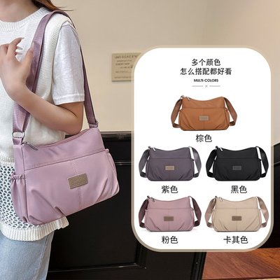 跨境单肩布包韩版时尚女士包包中年妈妈单肩包外贸休闲尼龙斜挎包