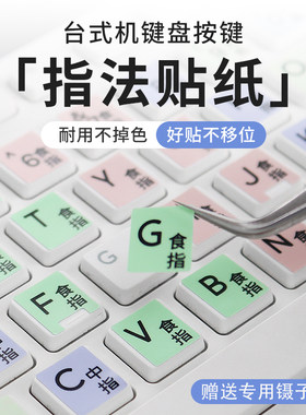 笔记本台式机电脑指法练习键盘膜儿童学生盲打字练字编程键盘贴纸