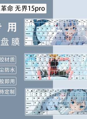 适用机械革命无界15Pro键盘膜笔记本电脑R7-8845HS防尘保护膜静音