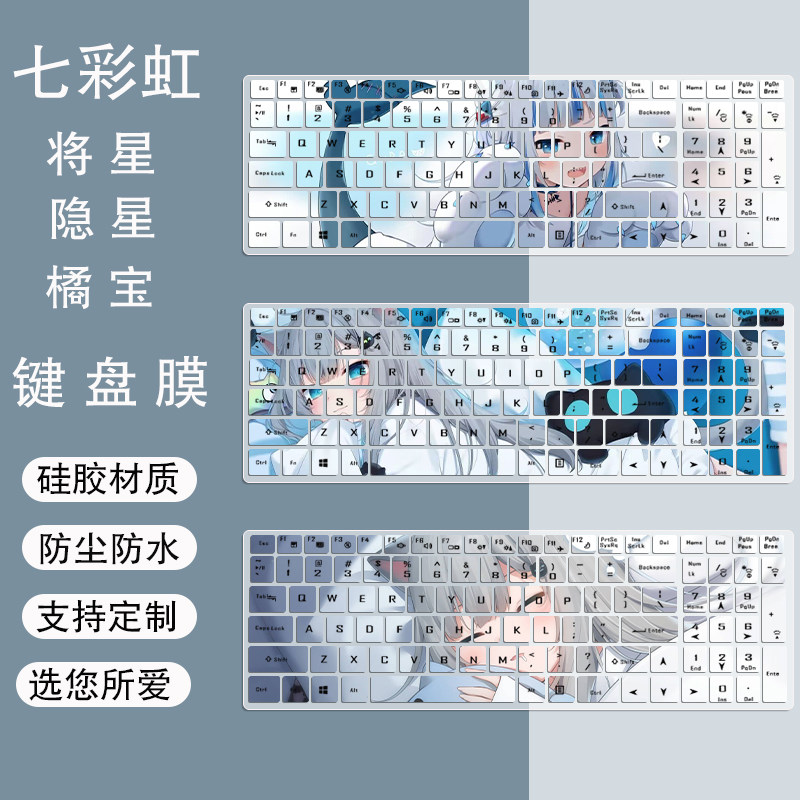 适用七彩虹键盘膜隐星将星X15AT橘宝MEOW电脑R15定制R16防尘罩套