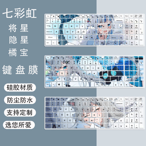 适用七彩虹键盘膜隐星将星X15AT橘宝MEOW电脑R15定制R16防尘罩套