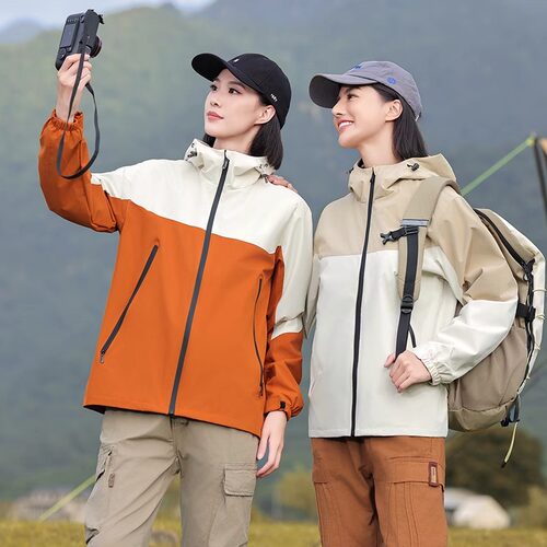 户外冲锋衣排球羽毛球出场服外套