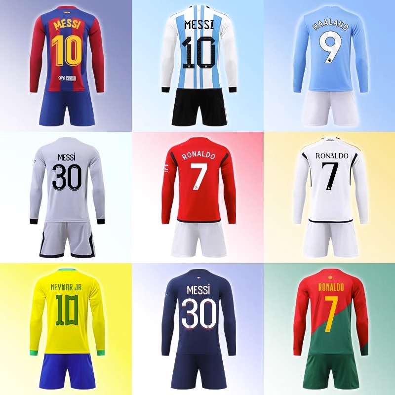 长袖足球服套装男秋冬足球训练服