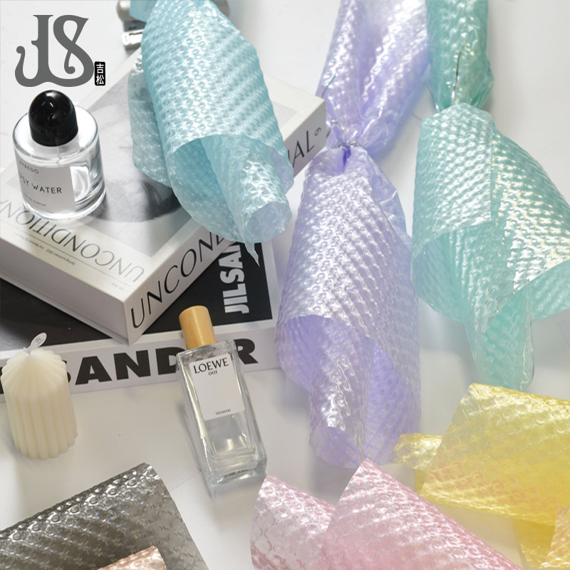 新品推荐情人节防水立体压纹玻璃泡泡膜包装纸鲜花diy搭配材料包