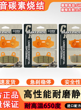 宗申赛科龙 RX3S MAX RX400 401 ZS SR400GY-2-2C碳素烧结刹车片