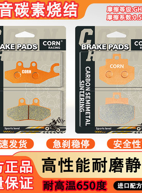 适用Vespa GTV GTS 300 125 946 sei Giorni碳素烧结静音刹车片皮