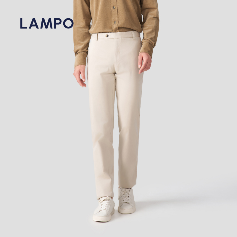 LAMPO/蓝豹丝棉混纺休闲裤