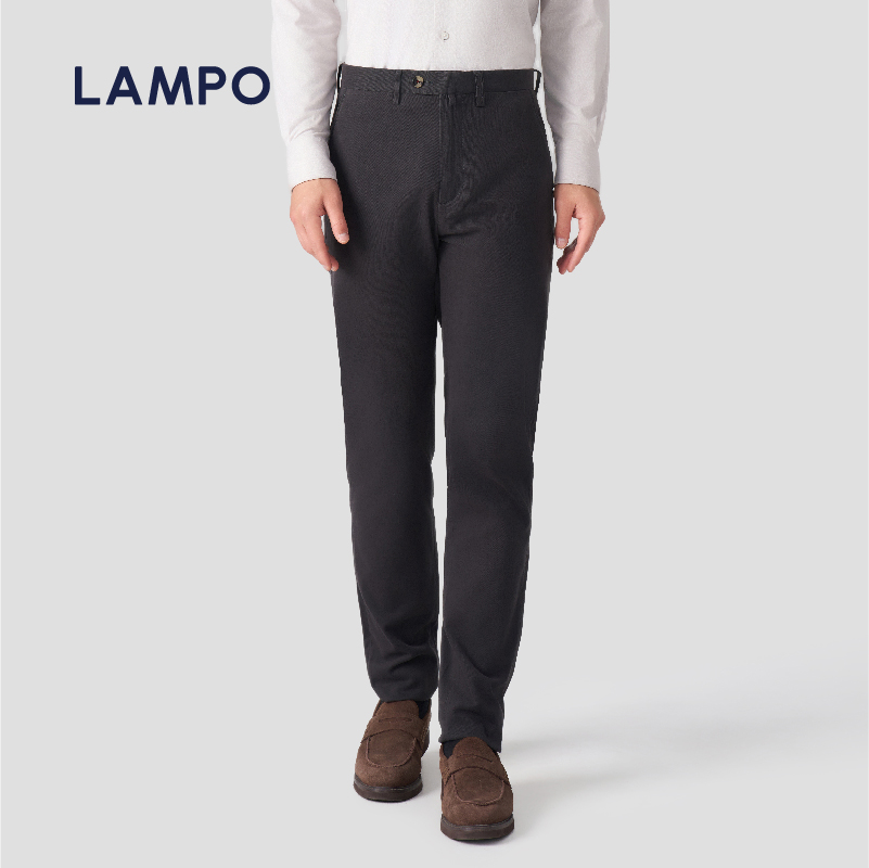 lampo蓝豹休闲裤商务中灰百