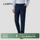 重磅羊毛 轻绒重磅羊毛弹力裤 LAMPO 西裤 子商务西裤 蓝豹男士