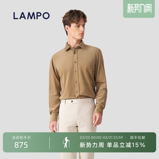 男长袖 蓝豹衬衫 LAMPO 灯芯绒保暖百搭衬衣 灯芯绒