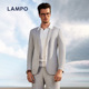 泡泡纱系列 LAMPO 蓝豹男士 西服上衣商务休闲进口面料西装 外套