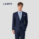 西服上衣丝羊毛商务正装 蓝豹男士 LAMPO 西服外套 丝羊毛