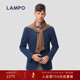 羊毛羊绒 LAMPO 蓝豹男士 单西服纯色羊毛羊绒商务西装 外套男