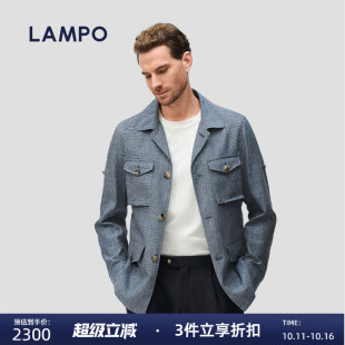 蓝豹男士 LAMPO 夹克 夹克舒适亲肤商务休闲百搭外套 进口猎装