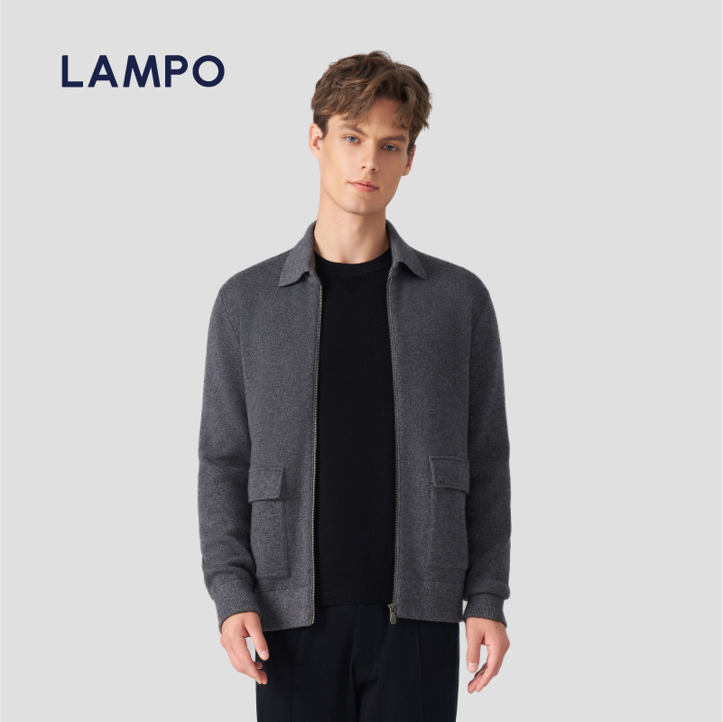 【7030】LAMPO/蓝豹男士毛衣加厚针织开衫商务休闲百搭外套 - 蓝豹服饰旗舰店出品
