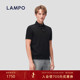 黑色T恤麻爽棉耐磨商务休闲polo衫 蓝豹男士 麻爽棉 LAMPO