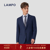 西服轻绒羊毛弹商务西装 外套 蓝豹男士 套装 160S LAMPO