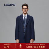 正装 毛呢外套 蓝豹男士 毛呢大衣羊绒混纺商务时尚 双面呢 LAMPO