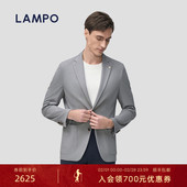 单西服功能针织休闲西服外套 蓝豹男士 3D针织 LAMPO