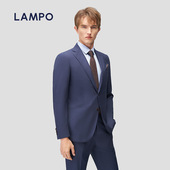 羊毛西装 外套 蓝豹男士 西服上衣商务正装 进口150S LAMPO