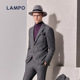 羊驼毛 LAMPO 蓝豹男士 单西服商务羊绒花呢西装 外套