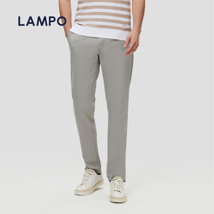 春夏牛仔裤 蓝豹男士 LAMPO 进口直筒舒适长裤 进口棉锦弹