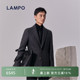 蓝豹毛呢羽绒服大衣男商务西装 LAMPO 领羊毛大衣外套 进口羊毛