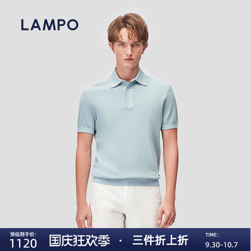 LAMPO/蓝豹T恤夏季麻爽棉耐磨