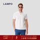 丝棉 LAMPO 蓝豹男士 白色短袖 海岛棉凉感透气商务休闲polo衫