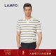 25春夏新品 LAMPO 蓝豹男士 短袖 T恤桑蚕丝长绒棉休闲POLO衫